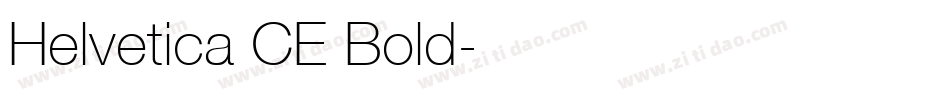 Helvetica CE Bold字体转换